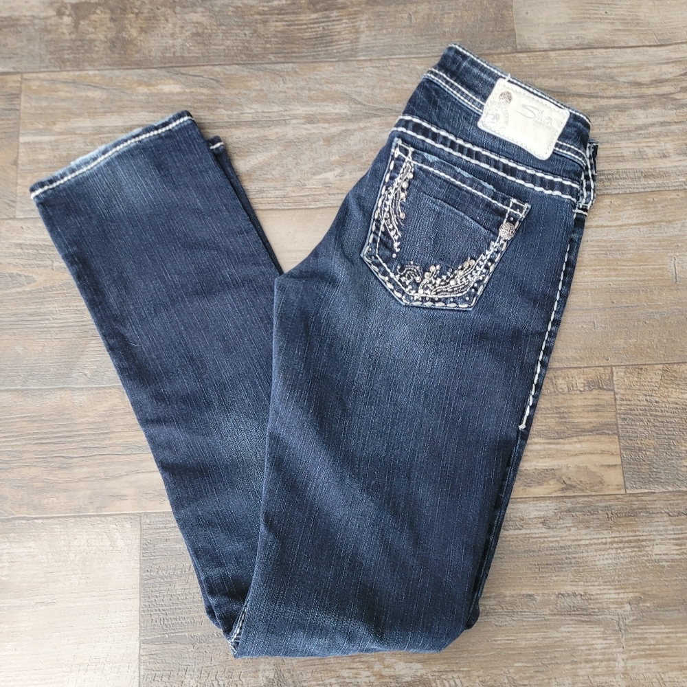 Silver Jeans Berkley sz27/32 Dark Wash Straight Leg